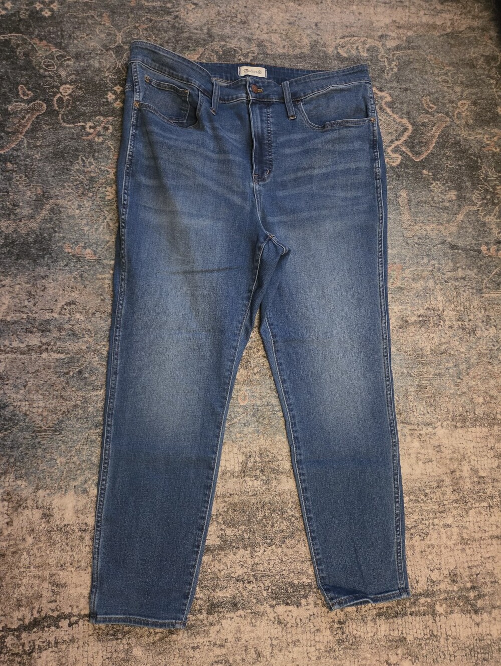 Madewell Roadtripper Supersoft High Rise Skinny Jeans Medium Wash Plus 18W